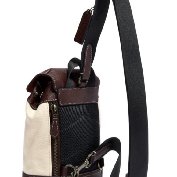 Coach Hudson Small Backpack Crossbody Unisex Canvas/Leather EUC - Picture 5 of 13
